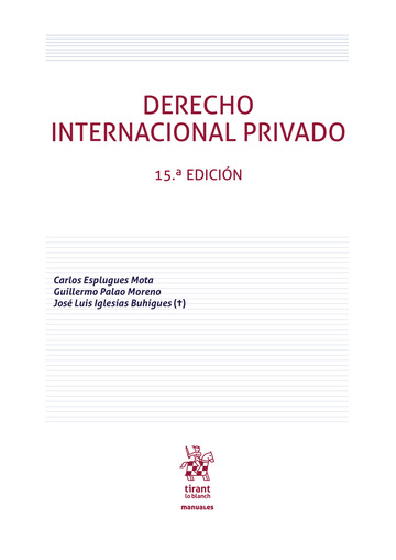 Derecho Internacional Privado 15 Edicin 2021
