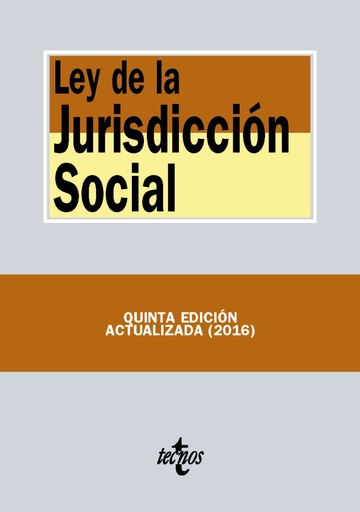 Ley de la Jurisdiccin Social 5 ed. 2016