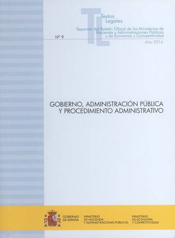 Gobierno, Administracin Pblica y Procedimiento Administrativo