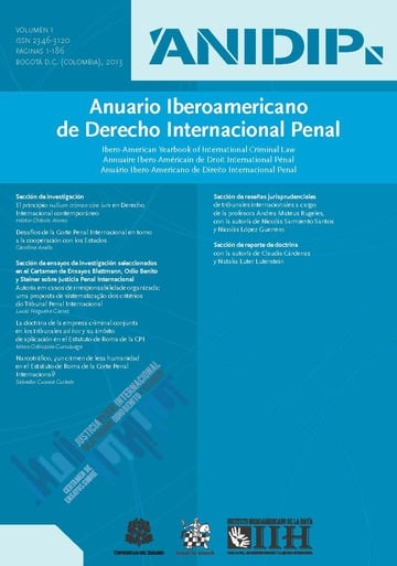 Anuario Iberoamericano de Derecho Internacional Penal vol1 2013