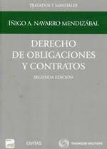 Derecho de obligaciones y contratos. Iñigo A. Navarro Mendizábal. 