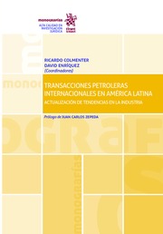 Transacciones Petroleras Internacionales en Amrica Latina. Actualizacin de Tendencias en la Industria