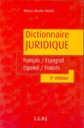 Dictionnaire juridique franais - espagnol espagnol - franais