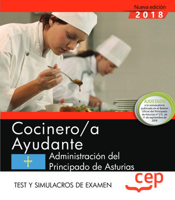 Cocinero/a Ayudante de la Administracin del Principado de Asturias. Test y Simulacros de examen