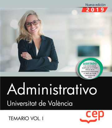 Administrativo. Universitat de Valncia. Temario. Vol.I