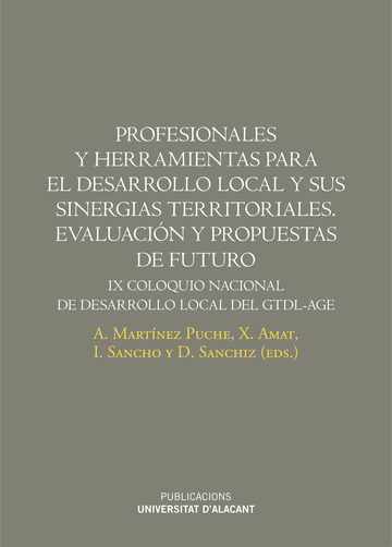 Profesionales y herramientas para el desarrollo local y sus sinergias territoriales. Evaluacin y propuestas de futuro