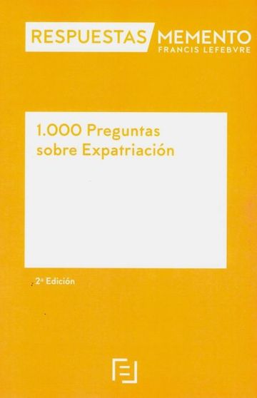 Memento 1.000 Preguntas sobre Expatriacin 