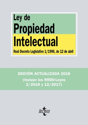 Ley de propiedad intelectual 3-ed 2018