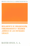 Reglamento de organizacin, funcionamiento y rgimen jurdico de las entidades locales