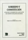 Gobierno y Constitucin Actas del II Congreso de la Asociacin de Constitucionalismo de Espaa