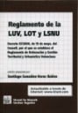 Reglamento de la LUV , LOT y LSNU