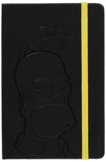 Los Simpson P Plain Notebook Black        Lisa Negra