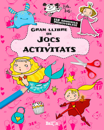 Gran llibre de jocs i activitats - rosa 
