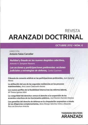Revista Aranzadi Doctrinal n6 Octubre 2012
